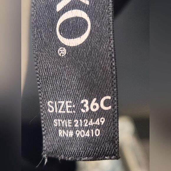 XOXO 36C Black Gray Padded No Underwired Intimate & Sleepwear Women's Bra - Picture 2 of 10